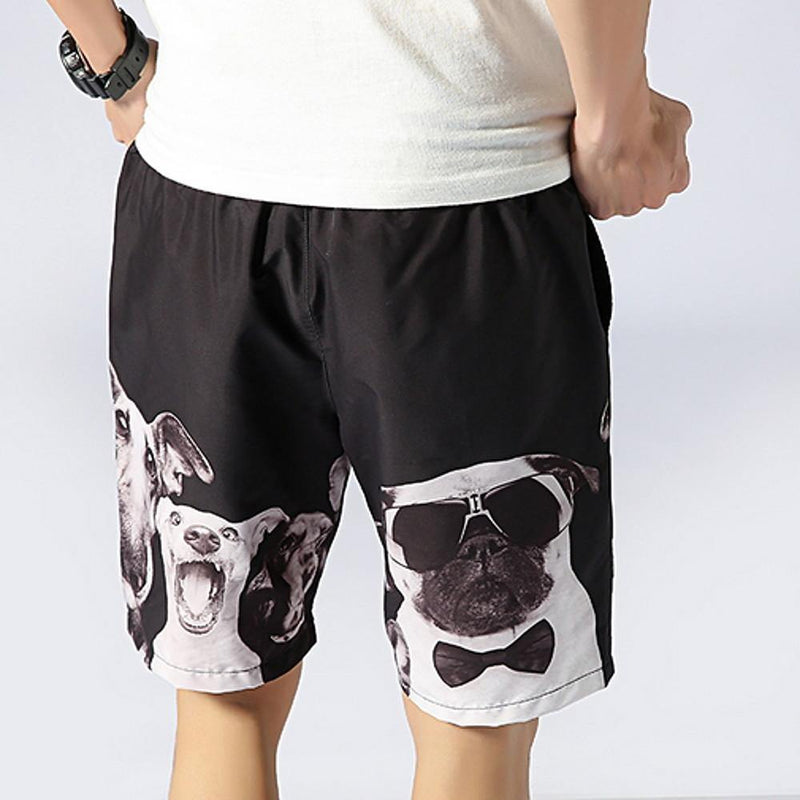 Men's Animal Print Street Shorts - AM APPAREL