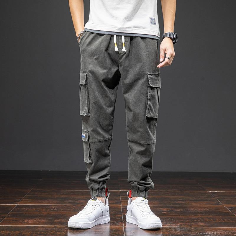 Men's Ankle-Length Side Pocket Baggy Joggers - AM APPAREL