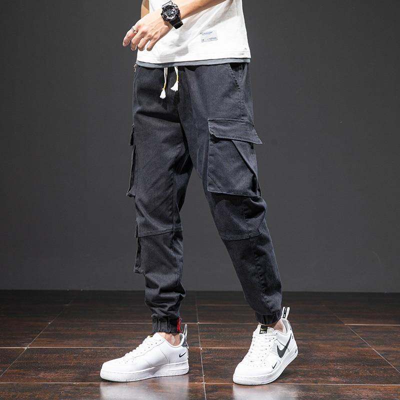 Men's Ankle-Length Side Pocket Baggy Joggers - AM APPAREL