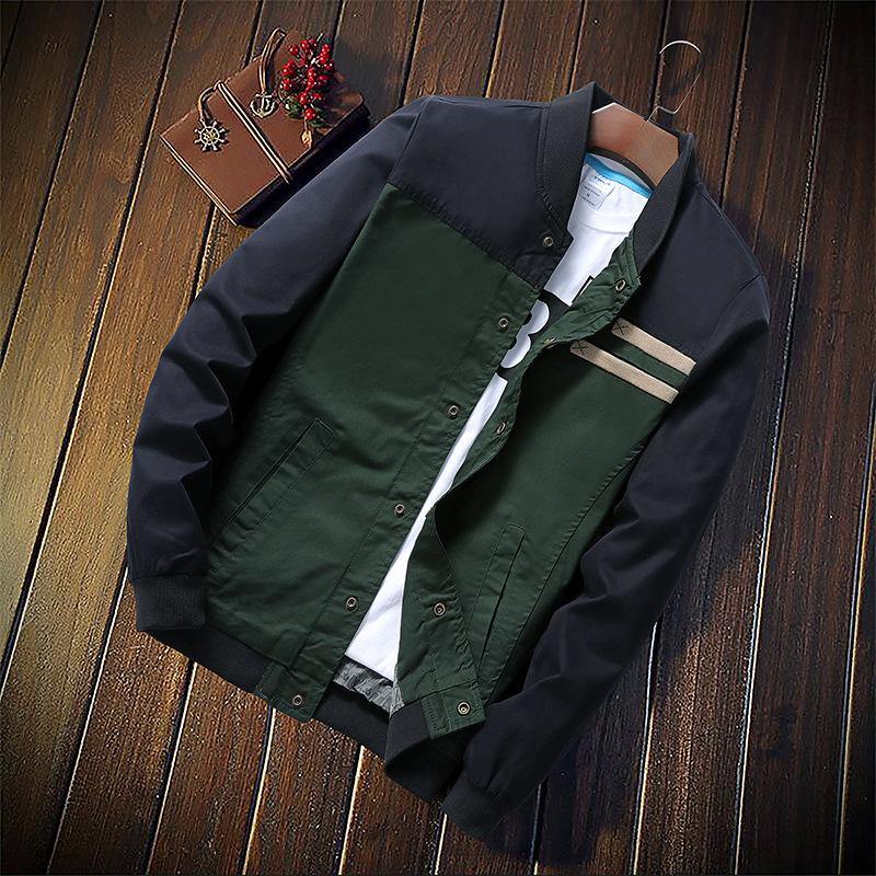 Men's Autumn Fashion Slim Fit Casual Button Jacket - AM APPAREL