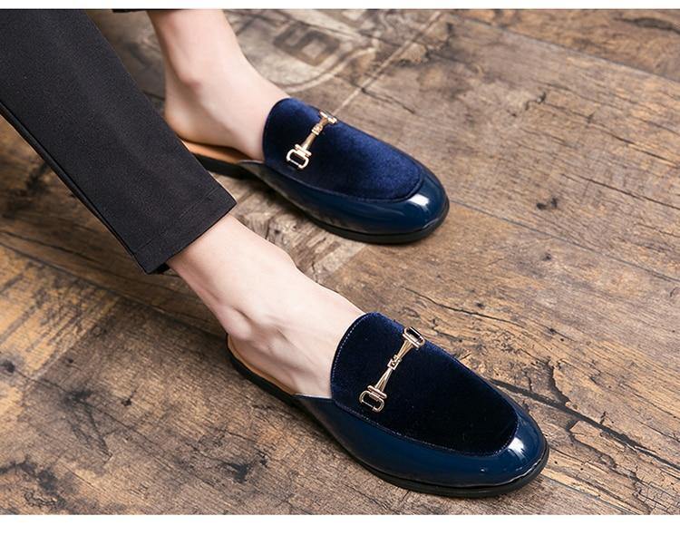 Men's Breathable Mocassins Backless Loafer - AM APPAREL