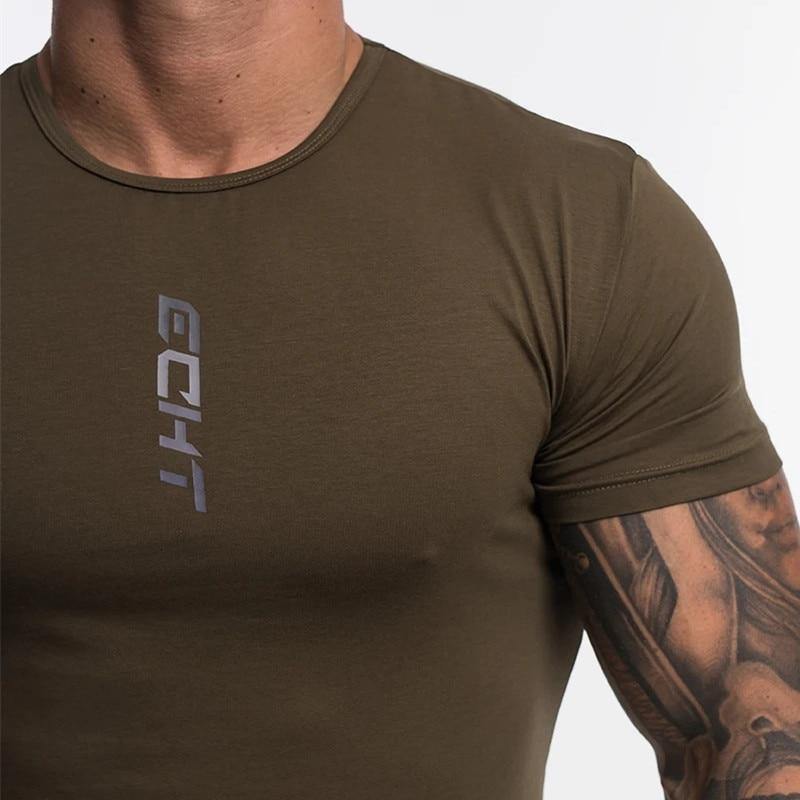 Men's Casual Cotton Fitness Short Sleeve T-shirt - AM APPAREL