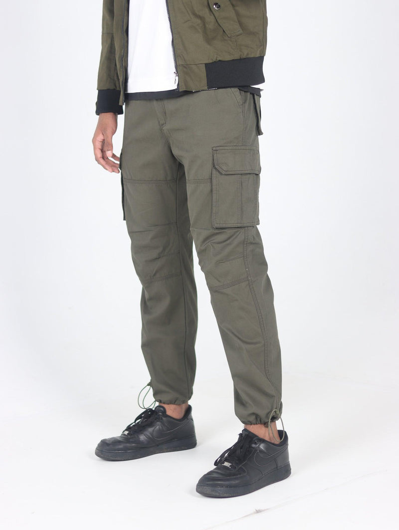 Men's Casual Multi Pockets Military Cargo Pants - AM APPAREL