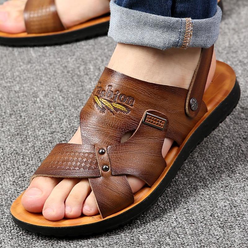 Men's Casual Non-Slip Back Strap Sandals - AM APPAREL