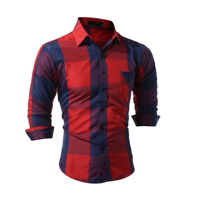 Men's Check Plaid  Light Weight Shirt - AM APPAREL