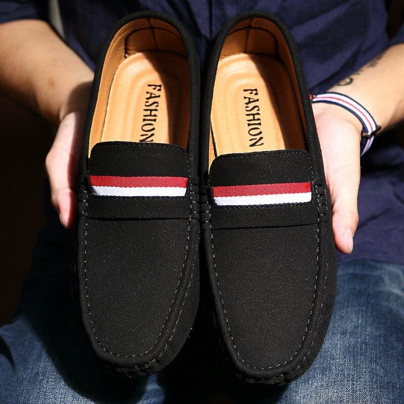 Men's Cow Suede Leather Luxury Loafers - AM APPAREL