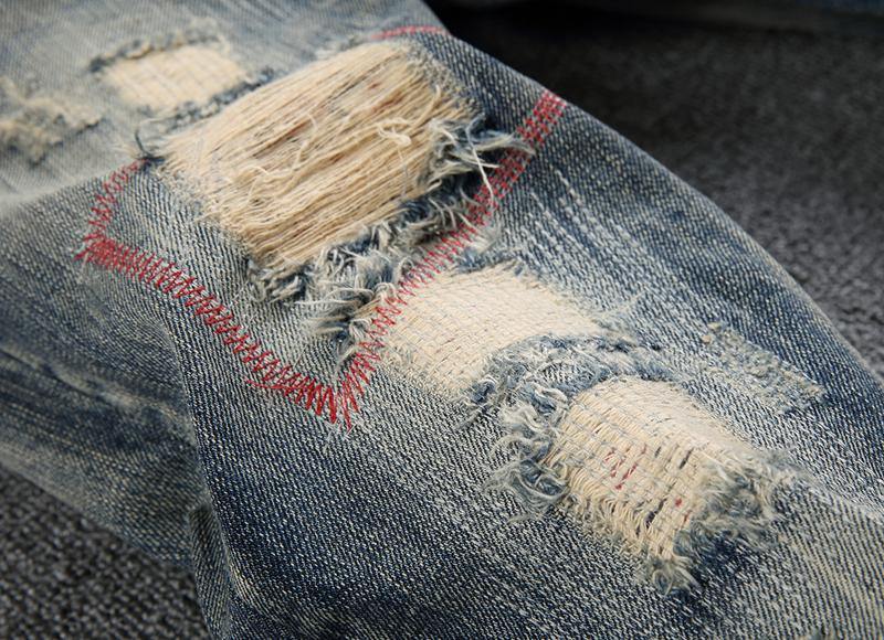 Men's Distressed Casual Jeans - AM APPAREL