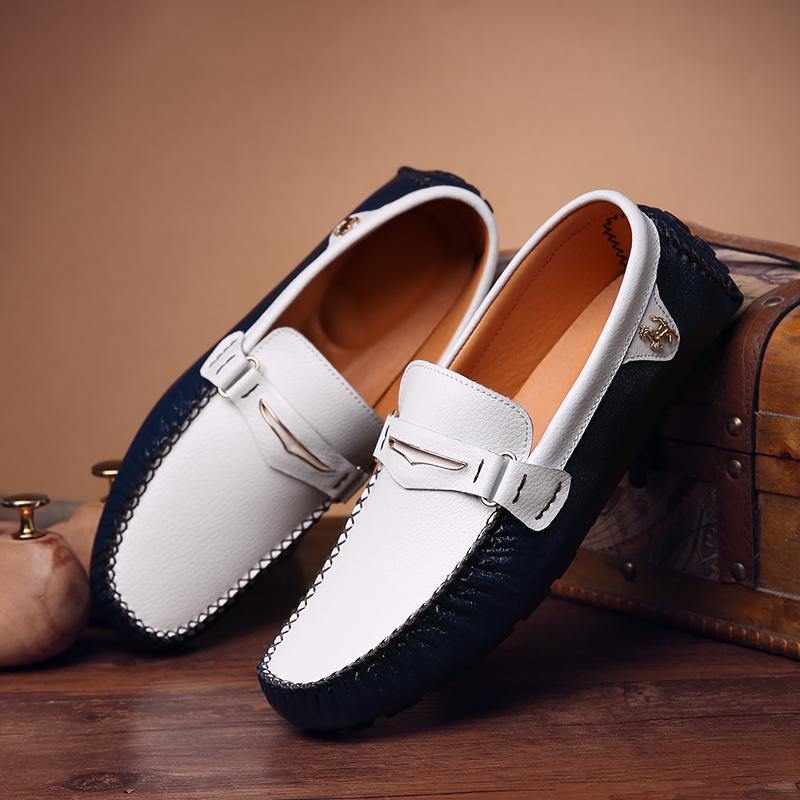 Men's Fashion Moccasin Soft Comfy Loafers - AM APPAREL