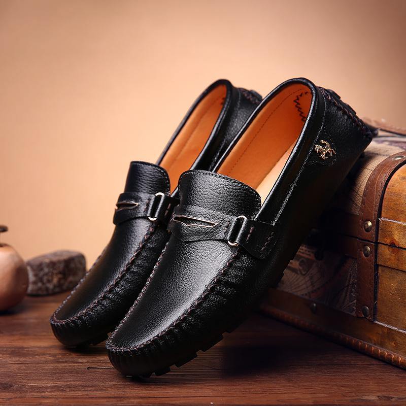 Men's Fashion Moccasin Soft Comfy Loafers - AM APPAREL