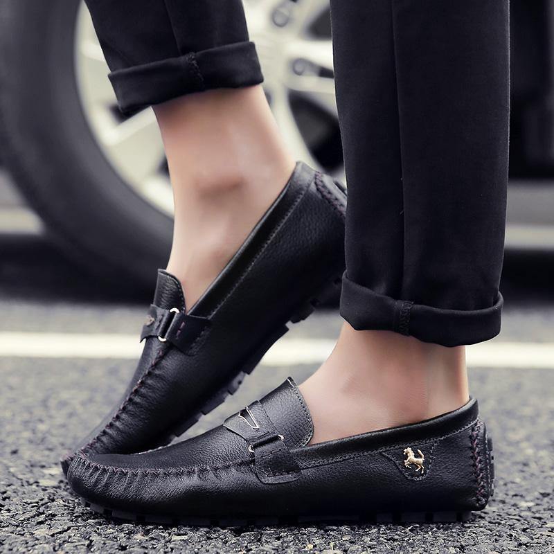 Men's Fashion Moccasin Soft Comfy Loafers - AM APPAREL