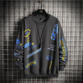 Men's Fashion Print Polyester Sweatshirt - AM APPAREL