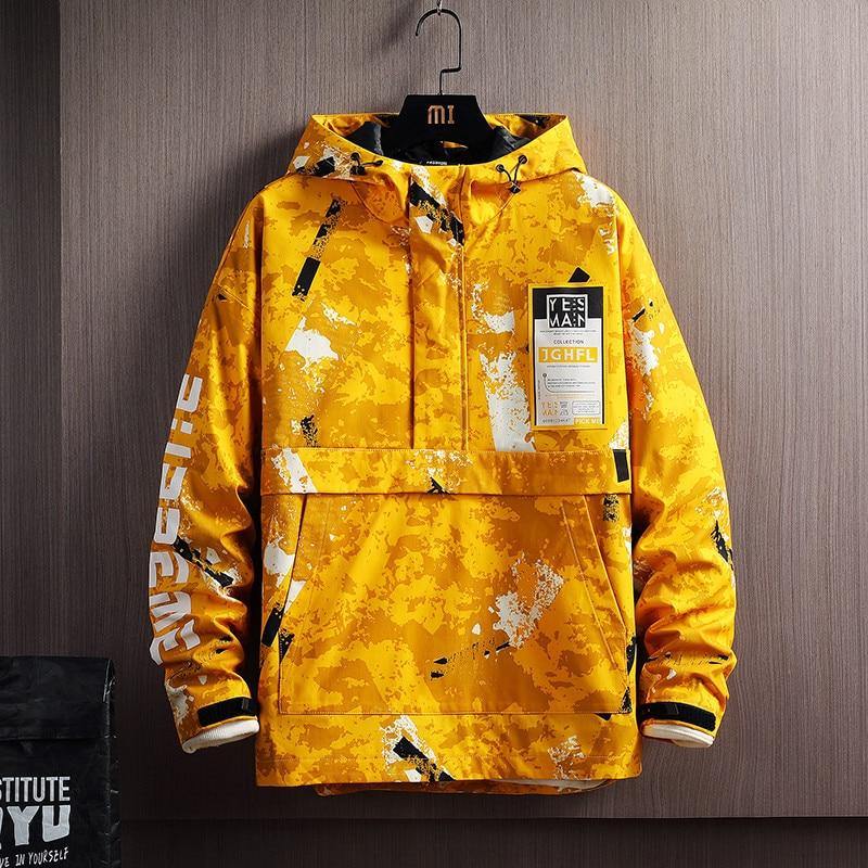 Men's Fashion Skateboard Rain Coat Hooded Jacket - AM APPAREL