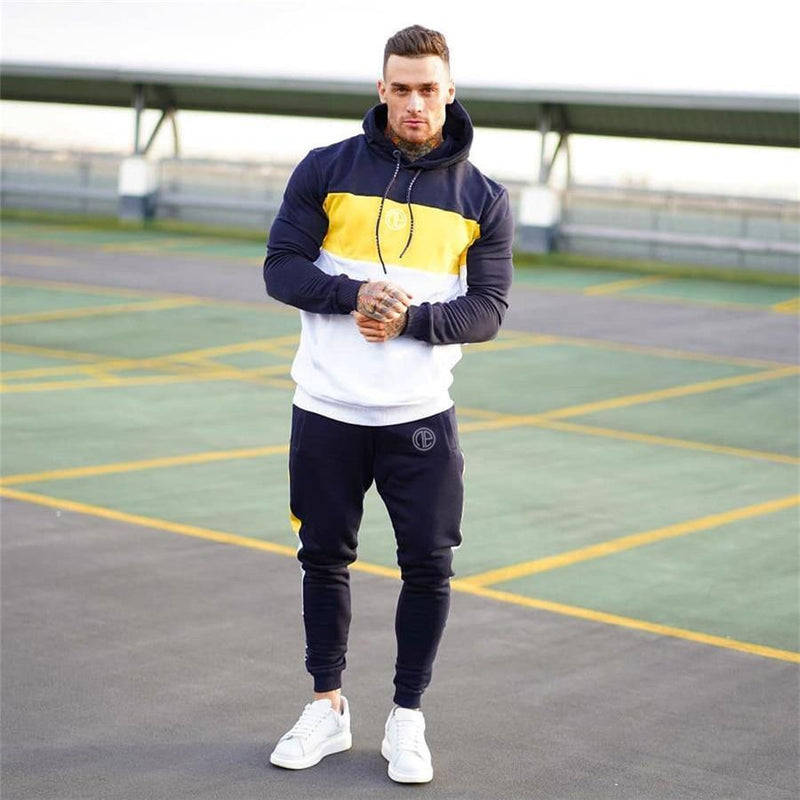 Men's Fitness Hooded Tracksuit - AM APPAREL