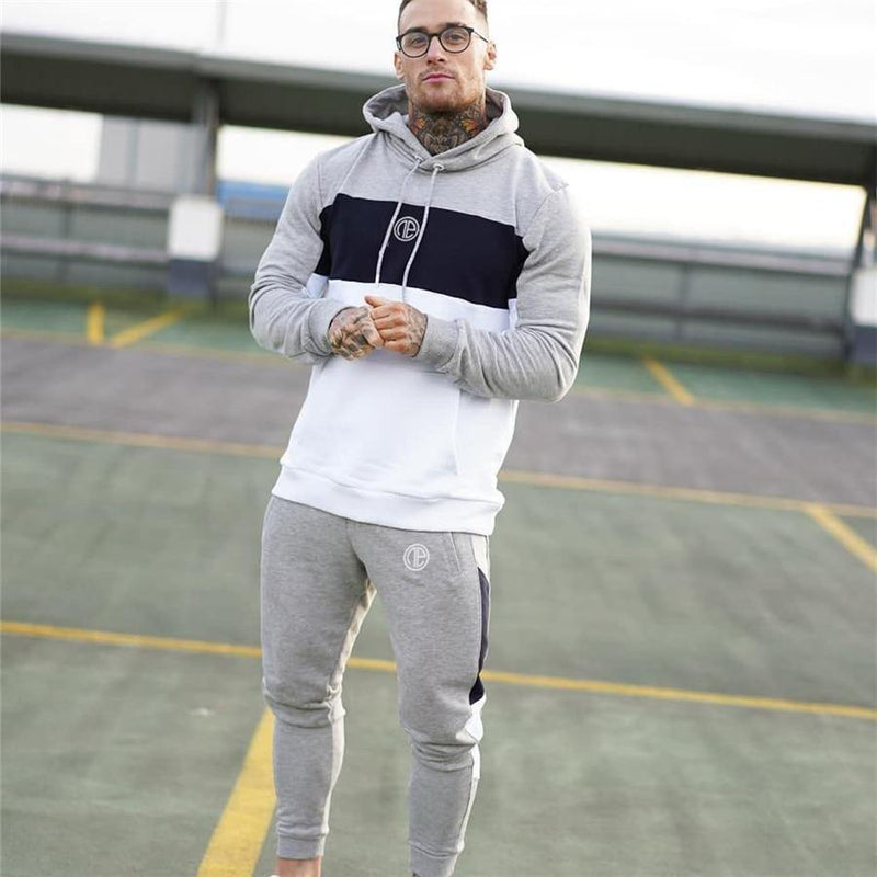 Men's Fitness Hooded Tracksuit - AM APPAREL