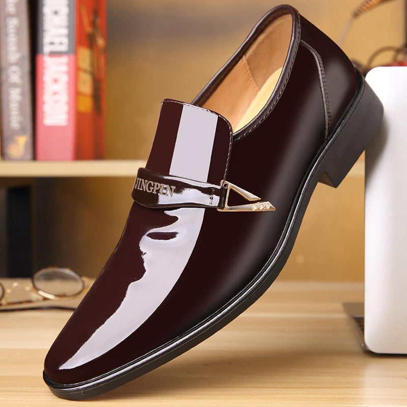 Men's Formal Leather British Oxfords Shoes - AM APPAREL