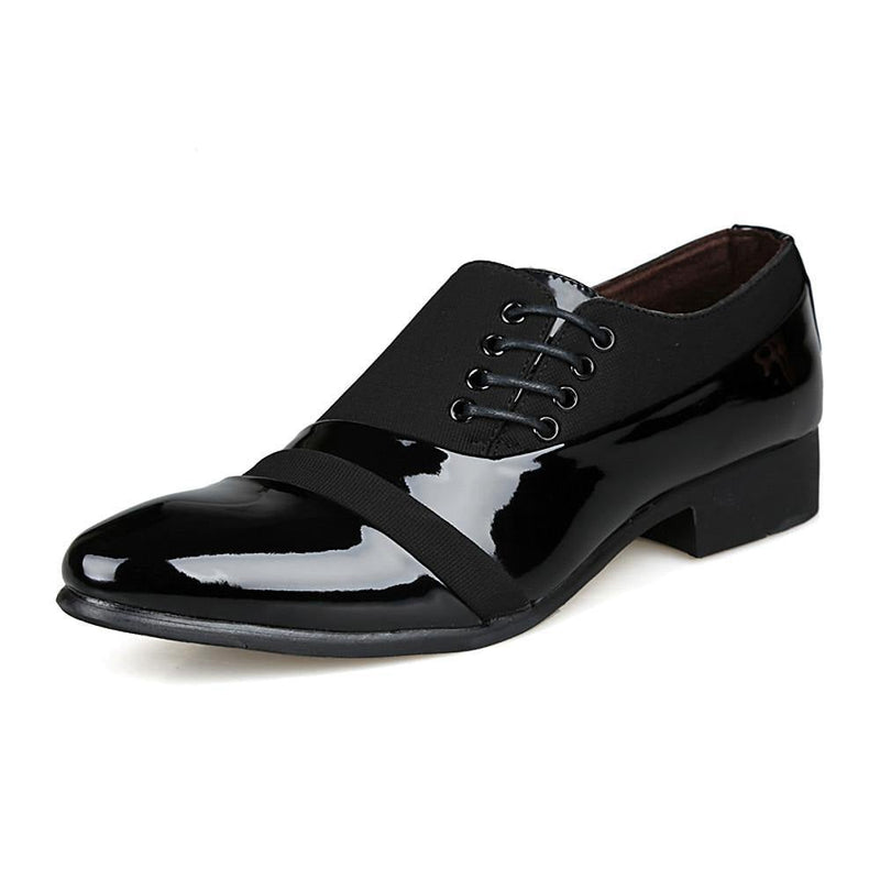 Men's Formal PU Casual British Oxfords - AM APPAREL