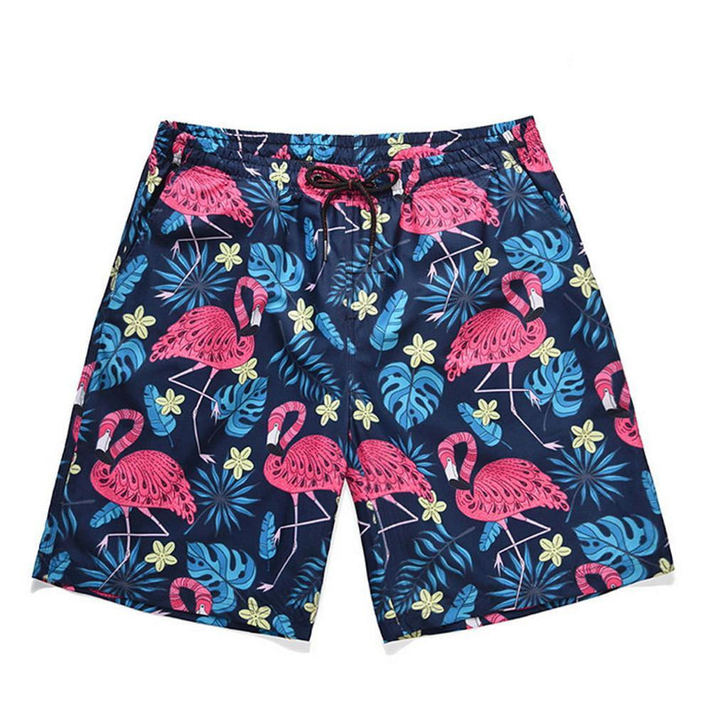 Men's Geometric Print Basic Shorts - AM APPAREL