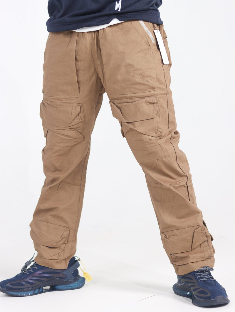 Men's High Street Multi-Pocket Cargo Pants - AM APPAREL