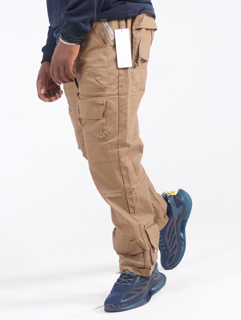 Men's High Street Multi-Pocket Cargo Pants - AM APPAREL