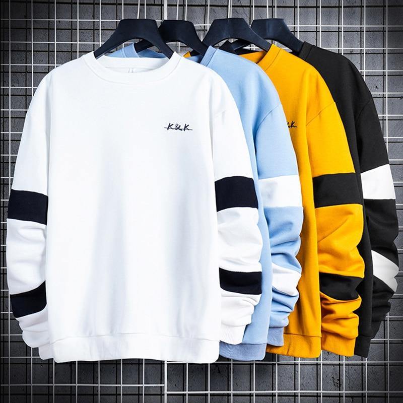 Men's High Street Patchwork Sweatshirts - AM APPAREL