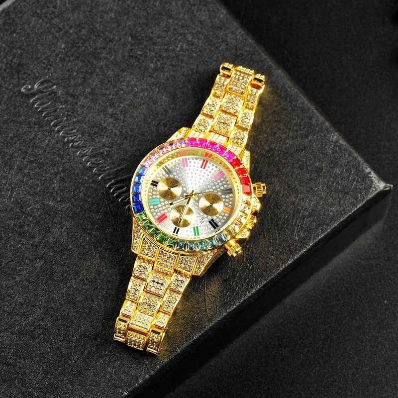 Men's Iced Out  Bling Luxury Watch - AM APPAREL