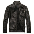 Men's Motorcycle Casual PU Leather Jacket - AM APPAREL