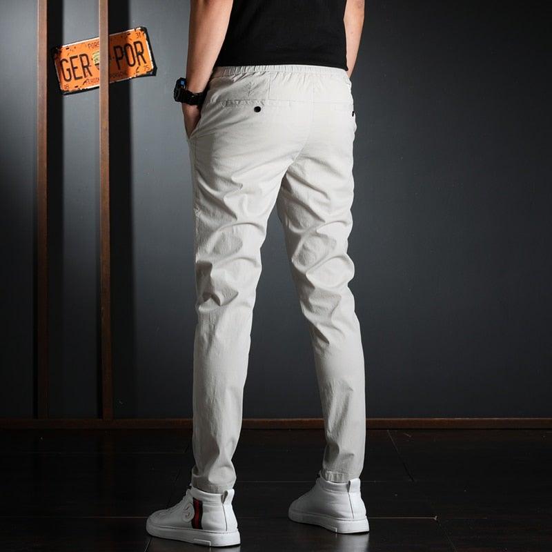 Men's Summer Elastic Waist Casual Pants - AM APPAREL