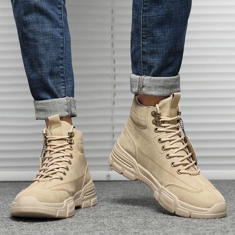 Men's Tactical High Top Boots - AM APPAREL