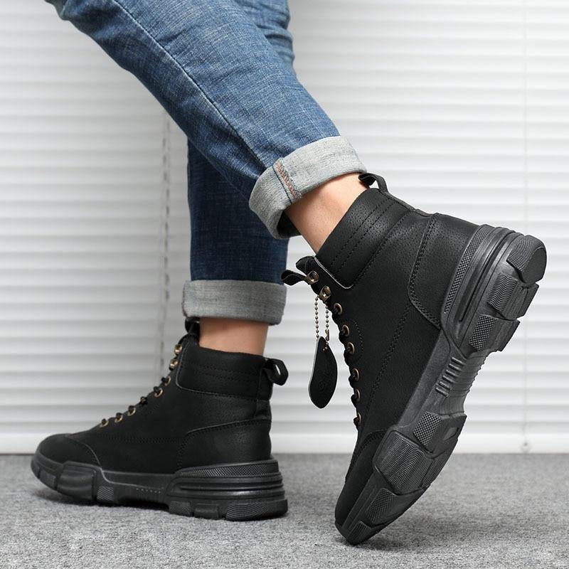 Men's Tactical High Top Boots - AM APPAREL