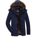 Men's Warm Thick Winter Fleece Parkas Jacket - AM APPAREL