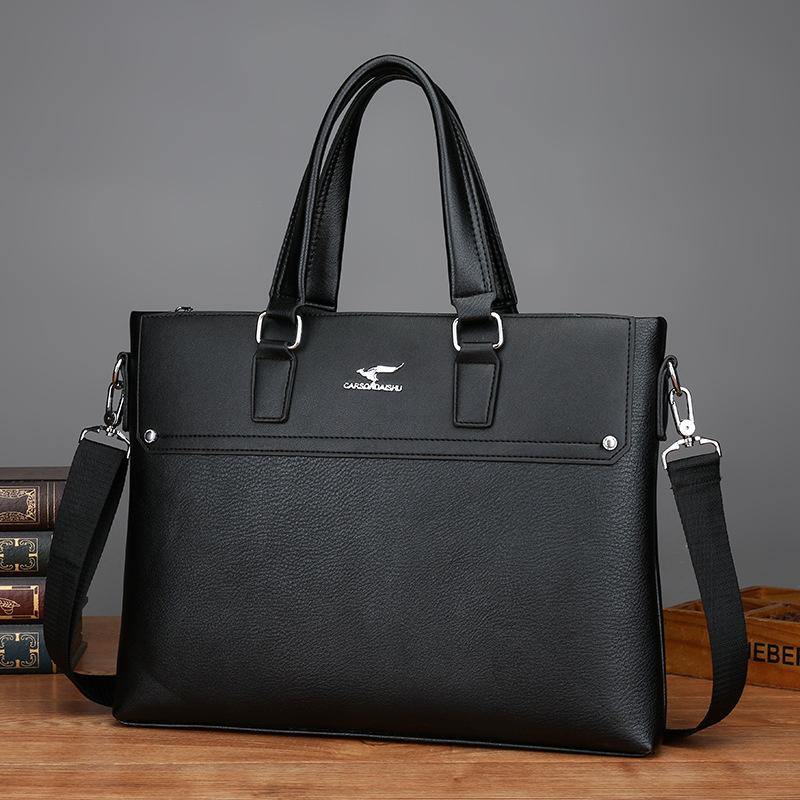 Multi-function Business PU leather Handbag - AM APPAREL