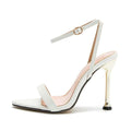 Off My Way Ankle Strap High Heels - AM APPAREL