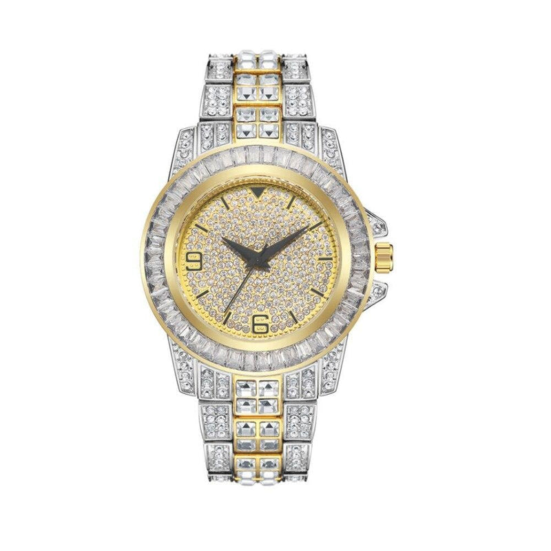 Unisex Iced Out Rhinestone Watch - AM APPAREL