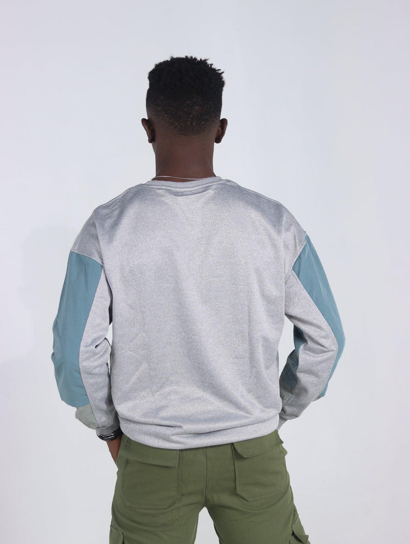 Unisex Polyester Patchwork Sweatshirt - AM APPAREL