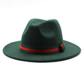 Unisex Wool Wide Brim Fedora Hats - AM APPAREL