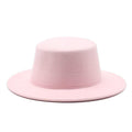 Unisex Woolen Flat Top Fedora Hat - AM APPAREL