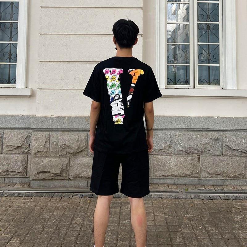 VLONE Unisex Cotton Streetwear Summer T-shirt - AM APPAREL