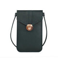 Women's Crossbody Faux Leather Phone Clutch - AM APPAREL