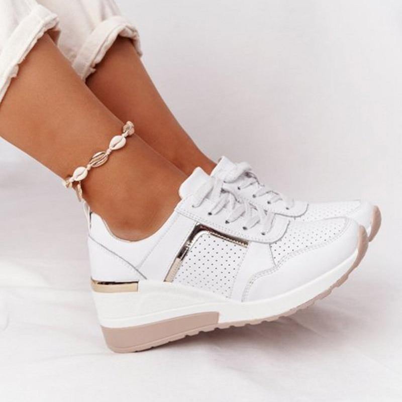 Women's Platform Casual Sneakers - AM APPAREL