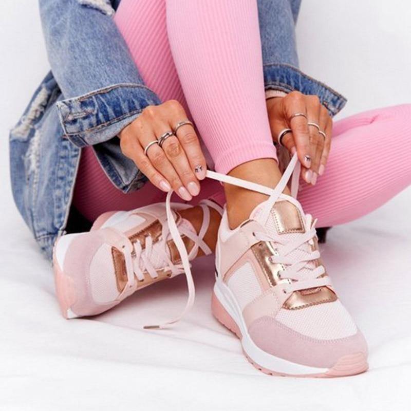 Women's Platform Casual Sneakers - AM APPAREL