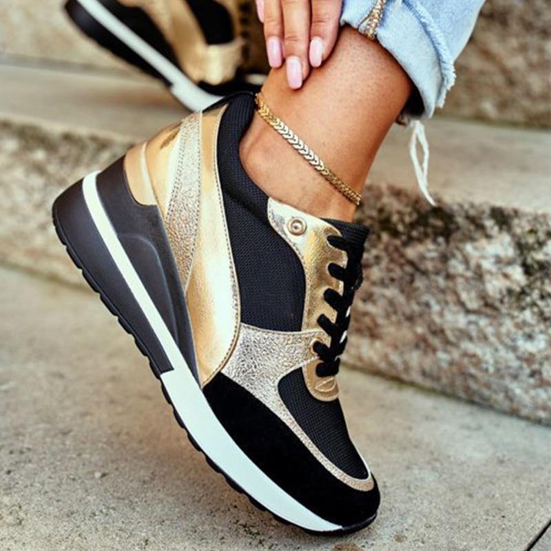 Women's Sport Wedge Sneakers - AM APPAREL