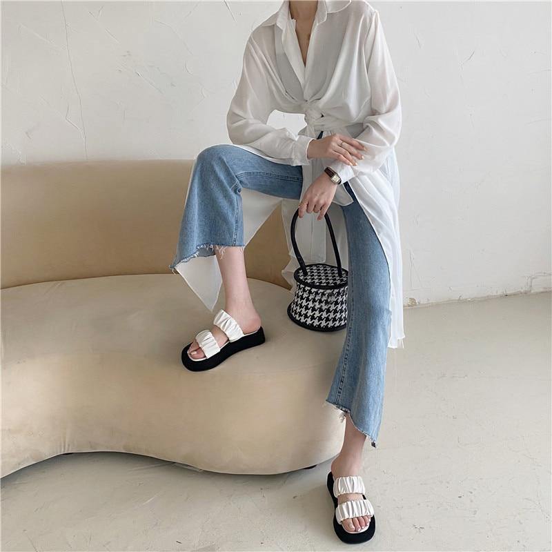 Women's Summer Casual Slipper Sandals - AM APPAREL