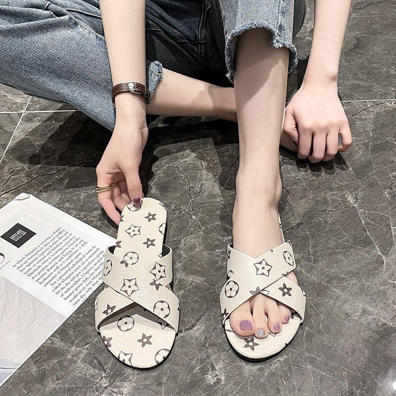 Women's Summer Ligh Weight Cross Sandals - AM APPAREL